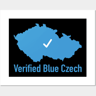 Blue Czech Posters and Art